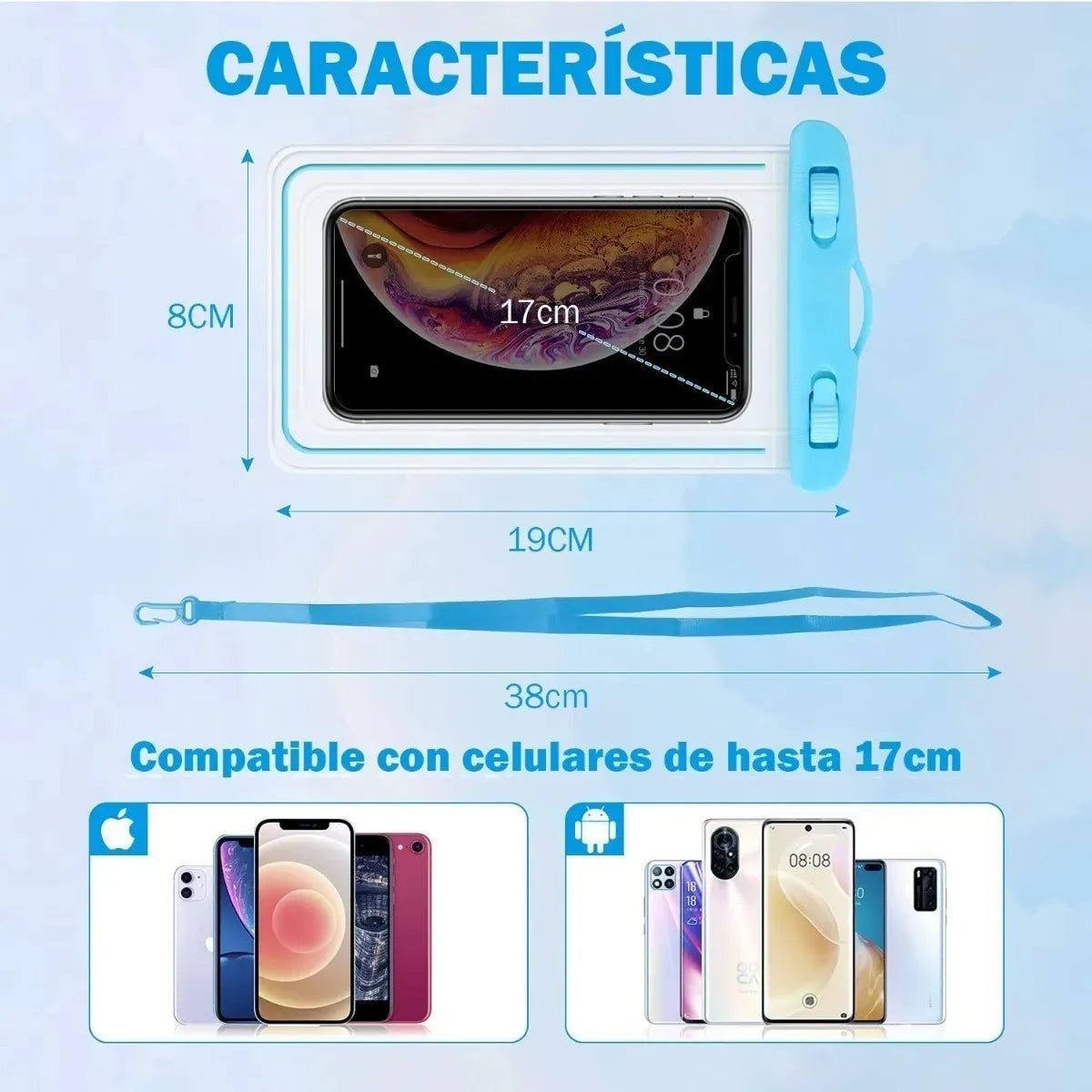 FUNDA DE CELULAR SUMERGIBLE