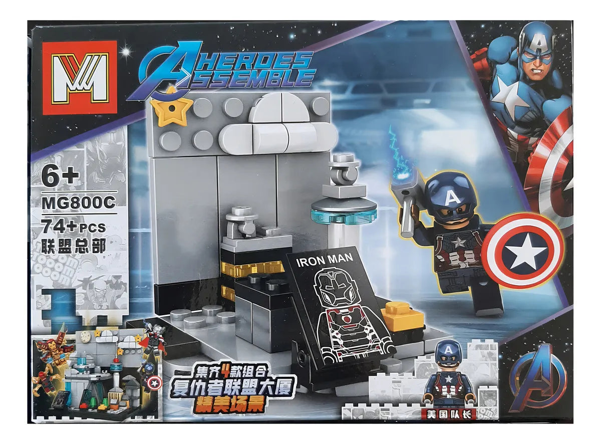 BLOQUES PARA ARMAR SUPER HEROES