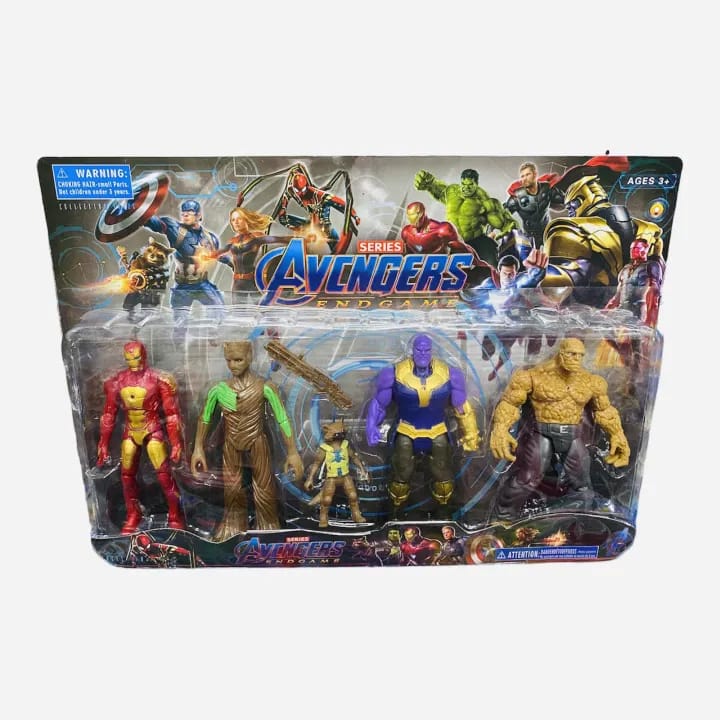 MUÑECOS ARTICULADOS SUPERHEROES X4