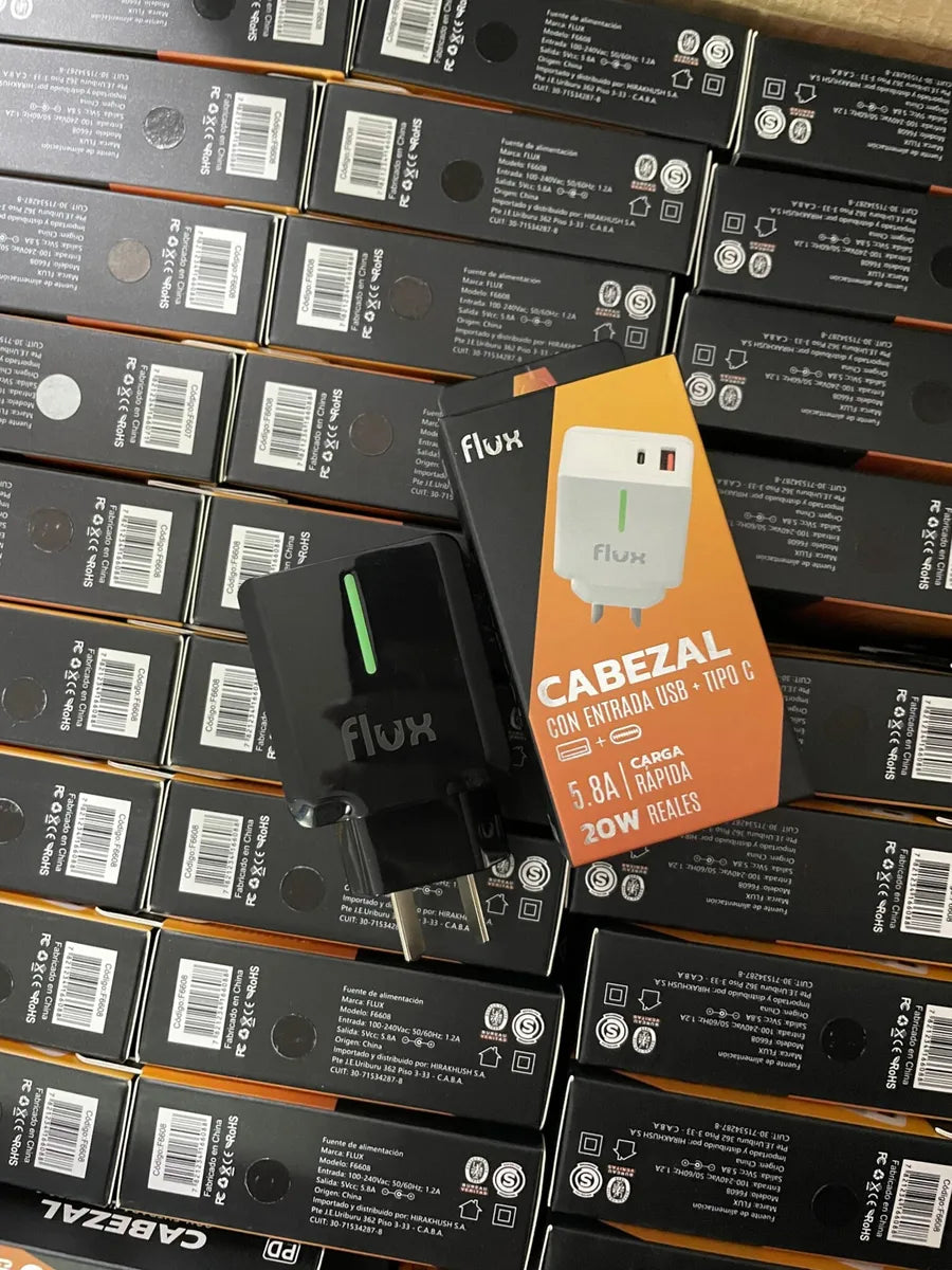 CABEZAL FLUX CON ENTRADA USB + C