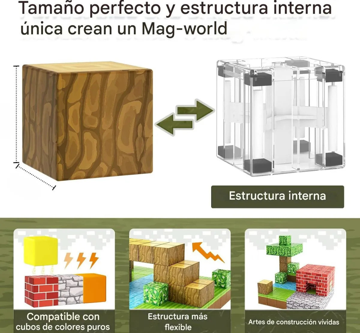 BLOQUES MAGNETICOS MY WORLD 55PCS
