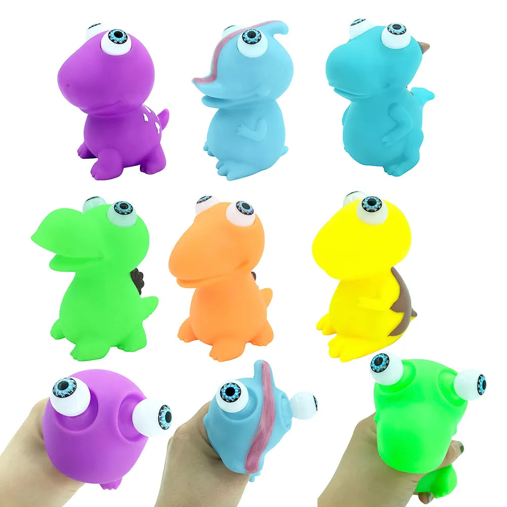 SQUISHY DINOSAURIO OJOS SALTONES