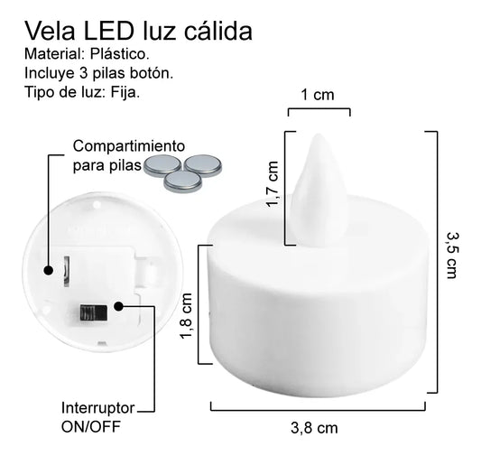 VELA LED LUZ