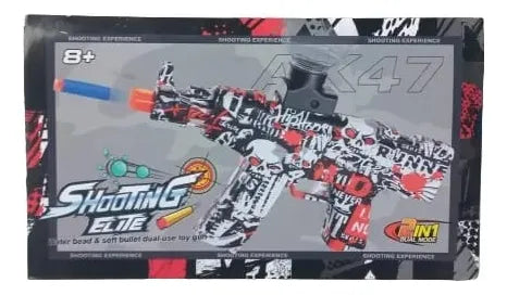 ARMA AK47 LANZA DARDOS Y BALINES HIDROGEL