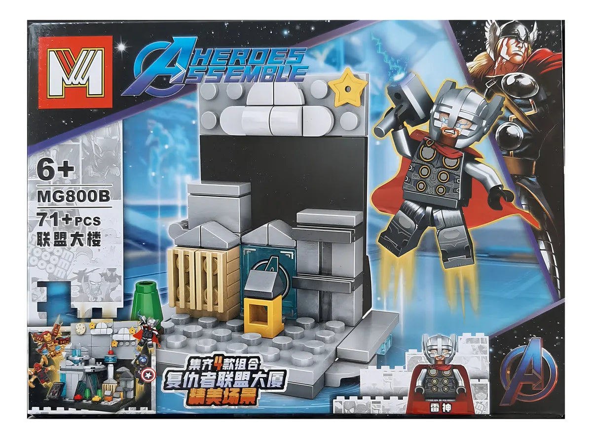 BLOQUES PARA ARMAR SUPER HEROES