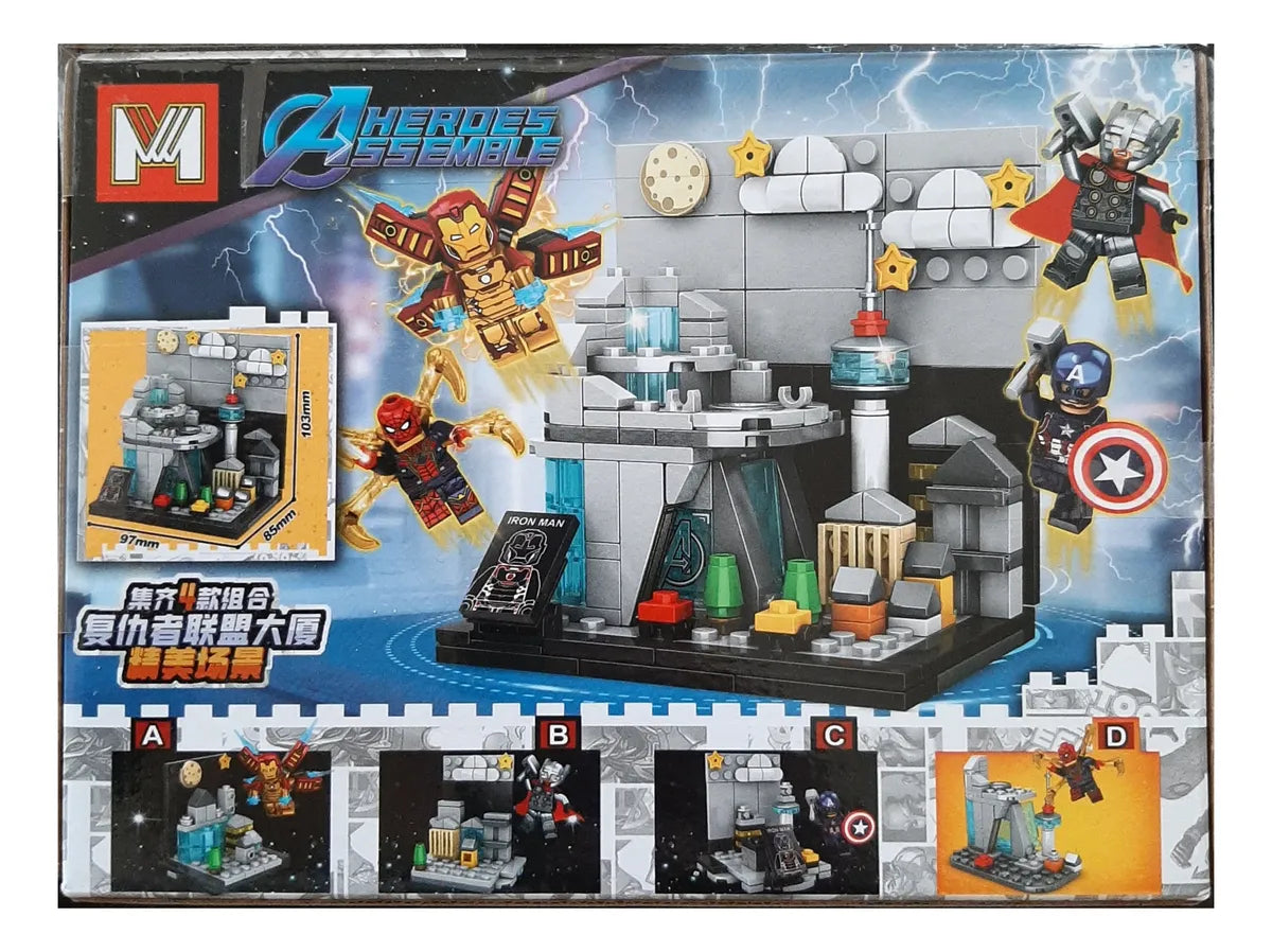 BLOQUES PARA ARMAR SUPER HEROES