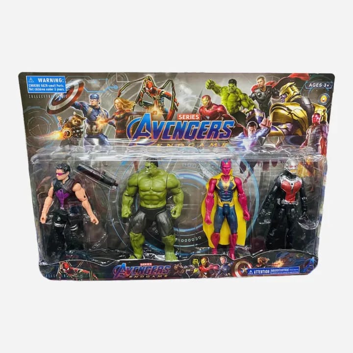 MUÑECOS ARTICULADOS SUPERHEROES X4