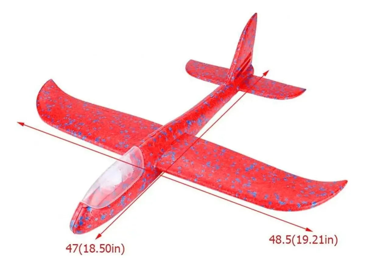 AVION PLANEADOR GOMA EVA