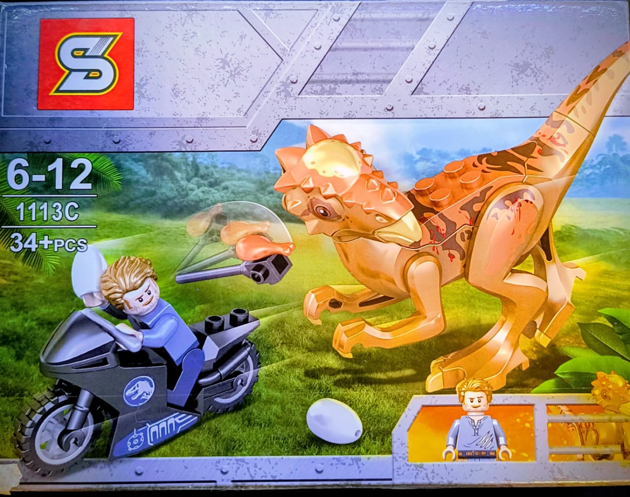 BLOQUES PARA ARMAR DINOSAURIO