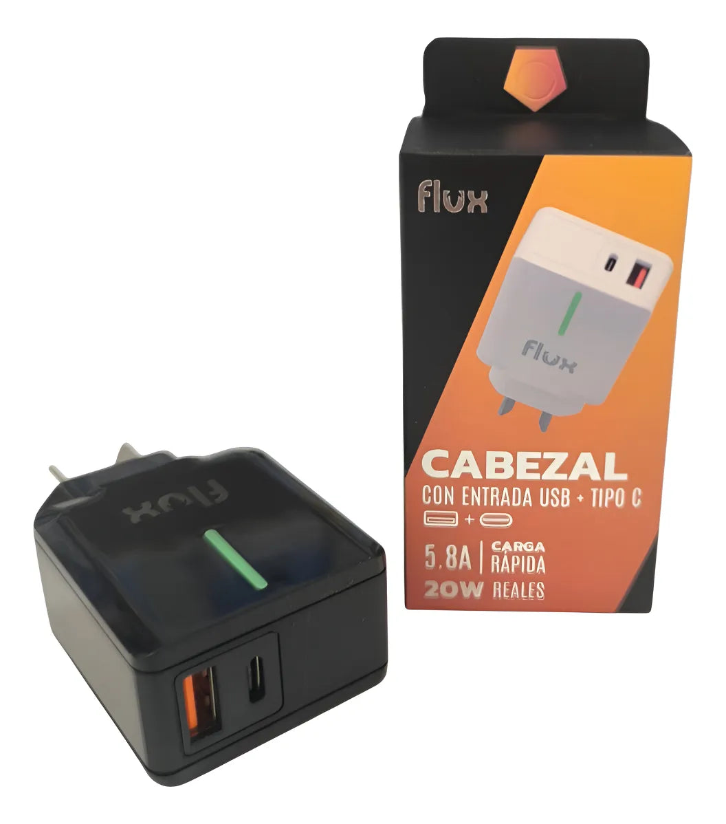 CABEZAL FLUX CON ENTRADA USB + C