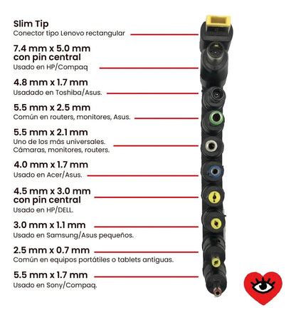 CARGADOR UNIVERSAL NOTEBOOK