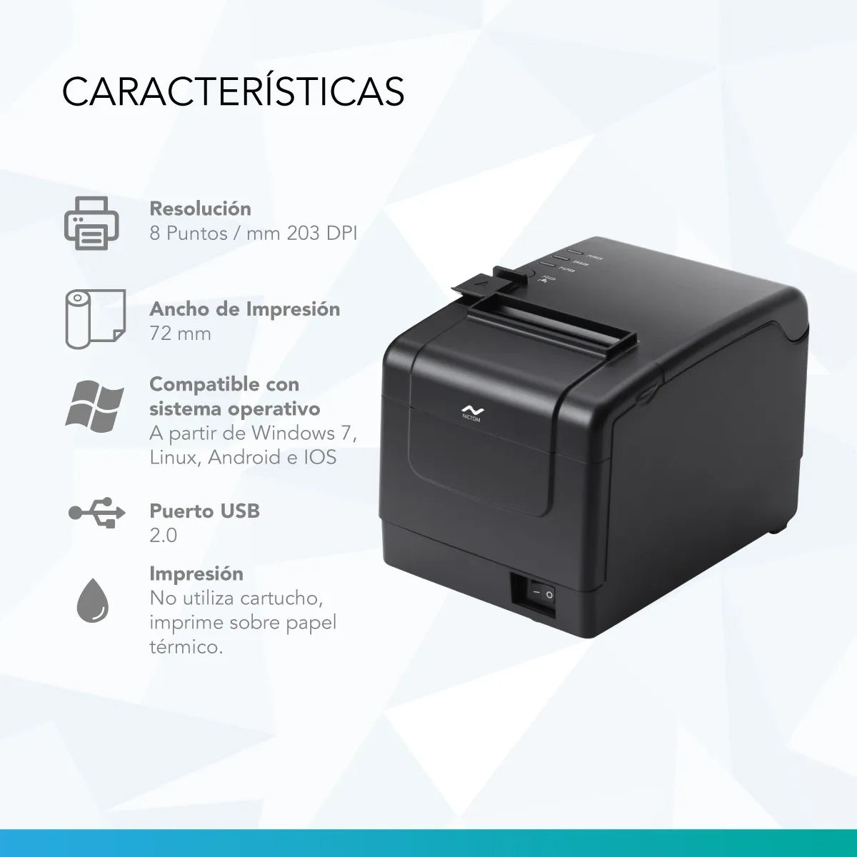 MPRESORA TERMICA 80MM USB-PC