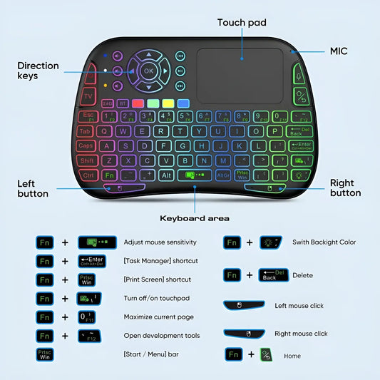MINI TECLADO INALAMBRICO