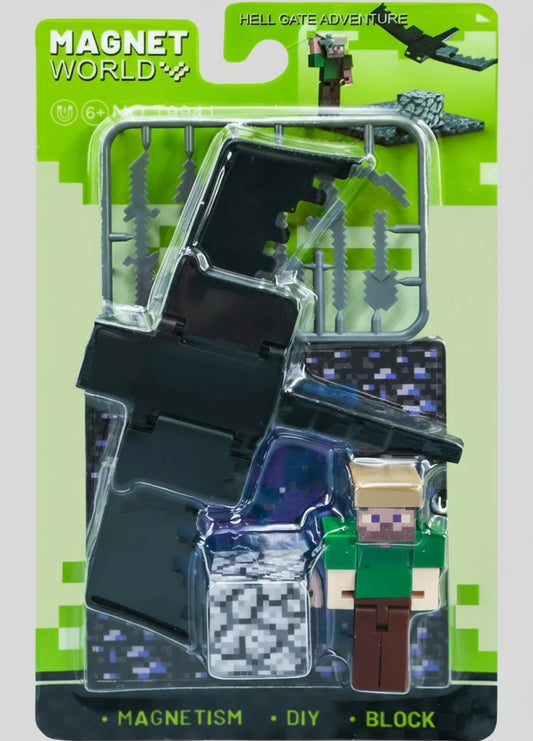 SET MUÑECO MAGNETICO MINECRAFT