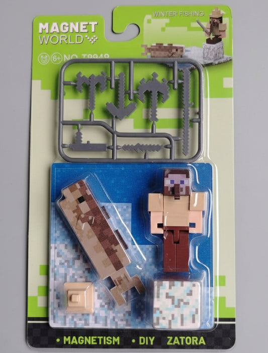 SET MUÑECO MAGNETICO MINECRAFT