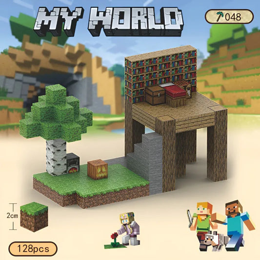 BLOQUES MAGNETICOS MY WORLD 128PCS