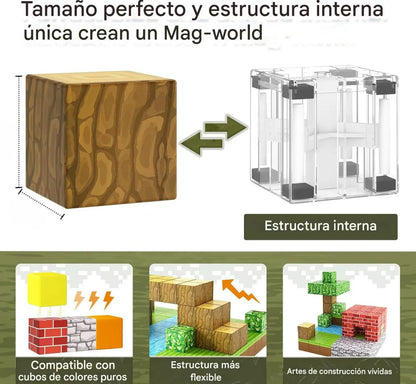 BLOQUES MAGNETICOS MY WORLD 55PCS