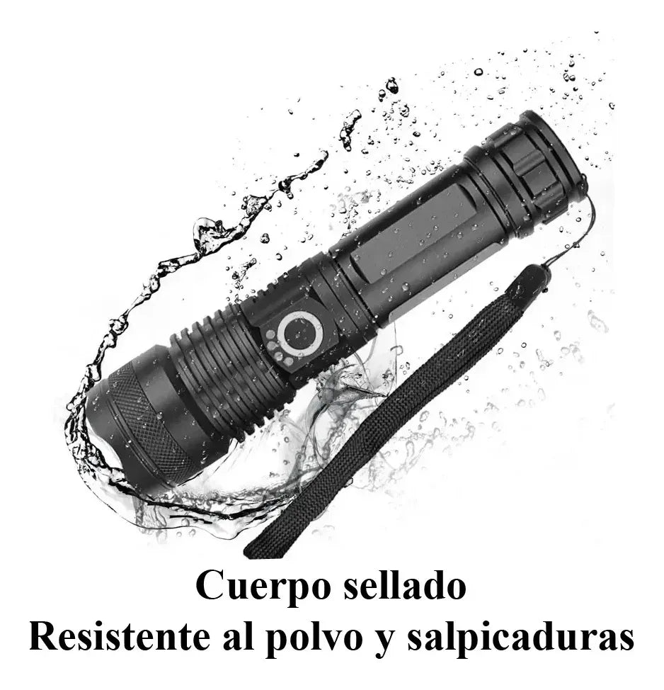 LINTERNA TACTICA RECARGABLE