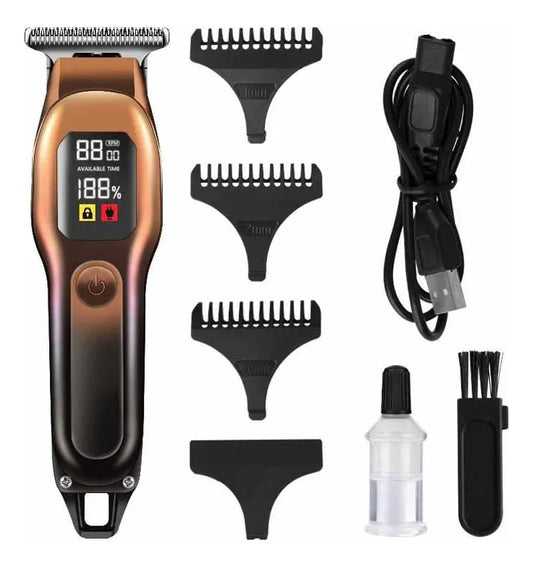 MAQUINA CORTA PELO DIGITAL INALAMBRICA RECARGABLE