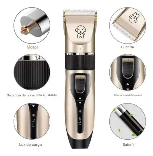 MAQUINA CORTA PELO RECARGABLE PARA MASCOTAS