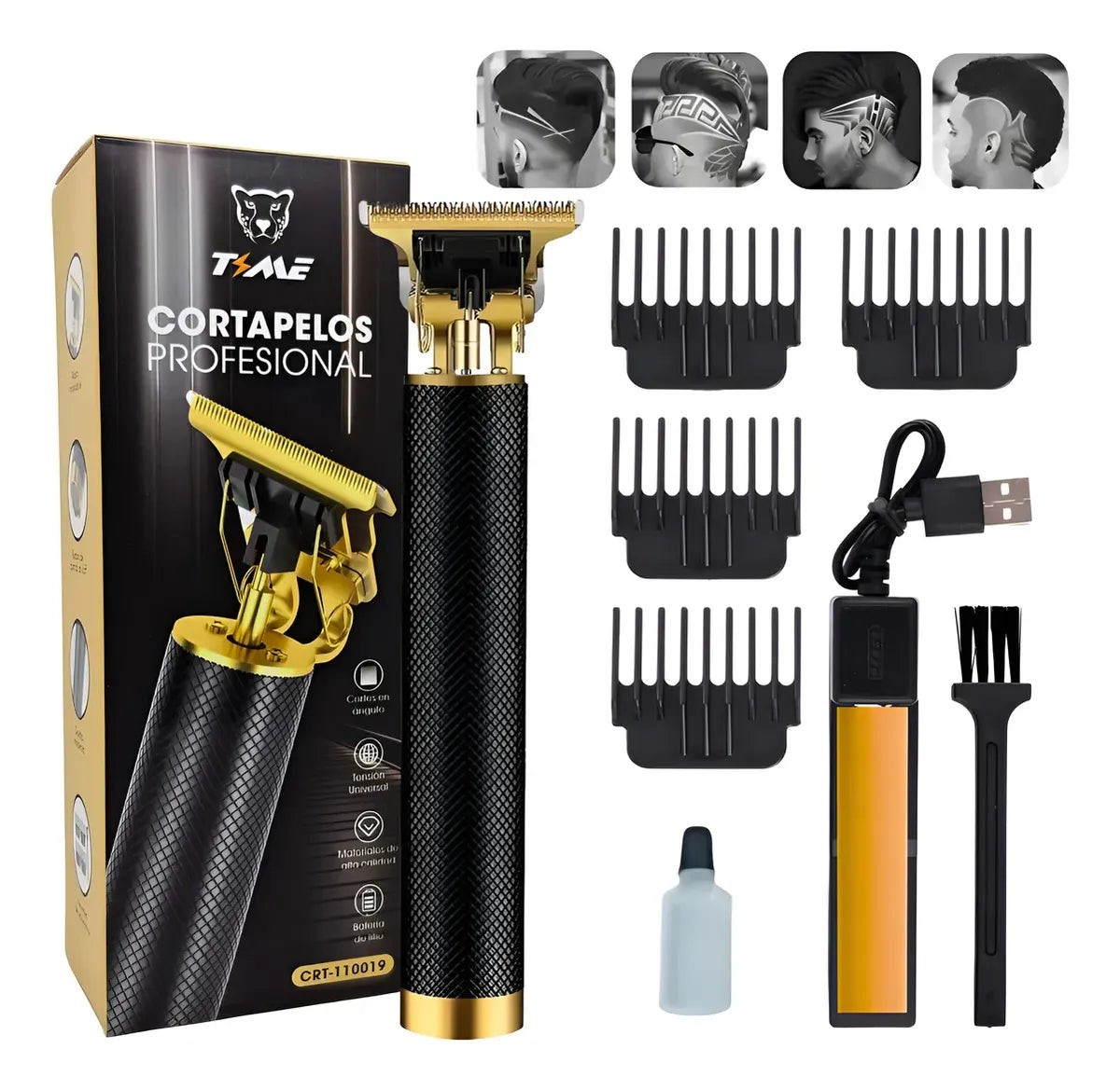 CORTA PELO RECARGABLE METAL