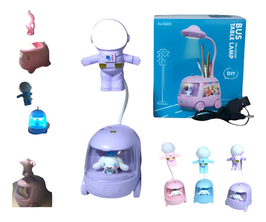 VELADOR LAPICERO ASTRONAUTA LED