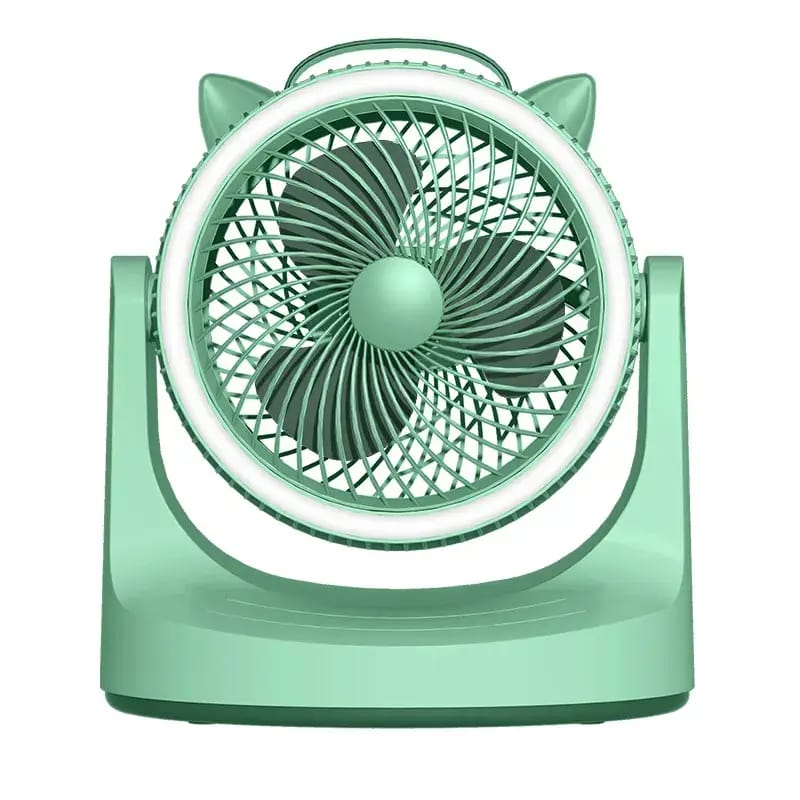 VENTILADOR DE MESA CON ARO RECARGABLE