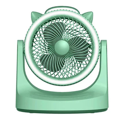 VENTILADOR DE MESA CON ARO RECARGABLE