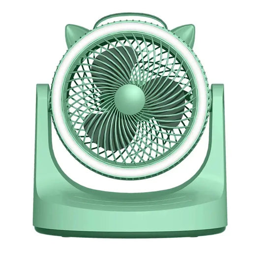 VENTILADOR DE MESA CON ARO RECARGABLE